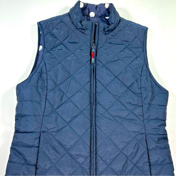 Banana Republic Reversible Polka Dot Puffer Vest Size XS Women’s - Picture 8 of 15